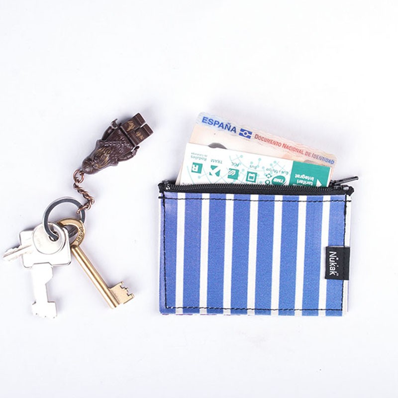 MONEDERO NARANJA Y CIELO